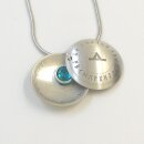 Geburtsrune Silbermedaillon Runen Lasergravur