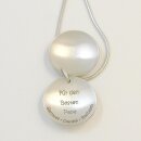 Indianer Sternzeichen Silbermedaillon mit Lasergravur