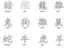 Chinesische Sternzeichen Silbermedaillon mit Lasergravur