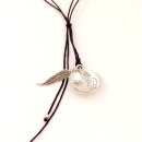 Silberanhänger Kokopelli mit individueller Lasergravur