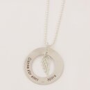 Silberkette Mama mit Lasergravur GONC5