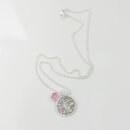 Geburtsbäumchen Taufkette Silber mit individueller Lasergravur