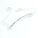 Silberarmband mit Wunschgravur und Swarovski Kristallstein GONAS3