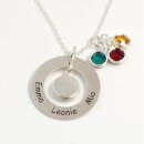 Silberkette Ornament mit Lasergravur Best Friends GONC28