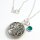 Silberkette Mandala mit individueller Lasergravur GONC29