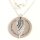 Silberkette mit Engelsflügel und personalisiertem Gravurplättchen GONC41