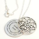 Mandala Anhänger mit individueller Gravur und...
