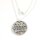 Mandala Anhänger mit individueller Gravur und Silberkette GONC42