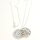 Mandala Anhänger mit individueller Gravur und Silberkette GONC42