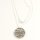Mandala Anhänger mit individueller Gravur und Silberkette GONC42