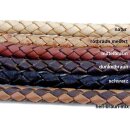 Lederarmband mit 3 gravierten Silberwalzen GONAS11