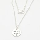 Taufkette mit Gravur Ichthys Taufschmuck echt Silber GONC73