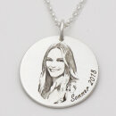 Anhänger mit Foto Gravur echt Silber GONC79