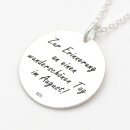 Anhänger mit Foto Gravur echt Silber GONC79