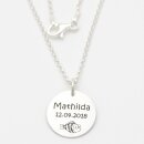 Sternzeichen Anhänger mit Gravur echt Silber GONC57