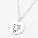 Sternzeichenkette Anhänger mit Gravur echt Silber GONC61