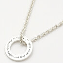 Kernige Herrenkette Silber Anhänger mit Gravur und massiver Silberkette GONC97