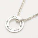 Kernige Herrenkette Silber Anhänger mit Gravur und massiver Silberkette GONC97