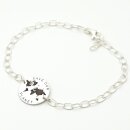 Armband mit Gravur Weltkarte Silberschmuck GONAS26