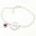 Taufarmband mit Gravur Ichthys Silber Kristall GONAS28