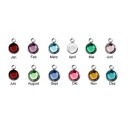 Taufarmband mit Gravur Ichthys Kreuz Kristall Silber GONAS30