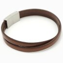 Lederarmband braun Unisex Armband mit Lasergravur GONAS25