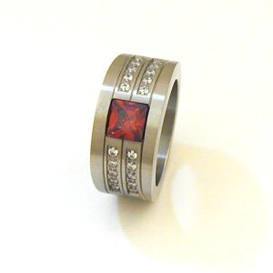 Titanring mit Zirkonia egpts841