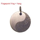 Lasergravur Fingerprint - Titanring Edelstahlring Armband...