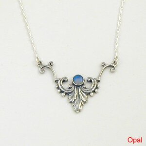 Silberschmuck Jugendstil Kette GOC15SI