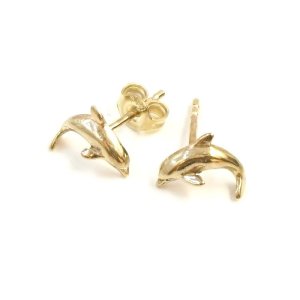 8mm gewölbt Goldschmuck Ohrstecker GONOS8 333