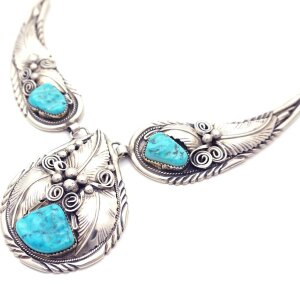 Indianerschmuck Silber Collier Set 1635