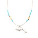 Indianerschmuck Liquidsilber Kette Delphin EBC00700