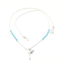 Indianerschmuck Liquidsilber Kette Delphin EBC007a