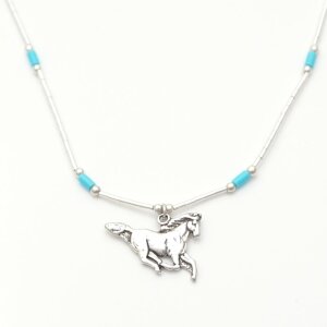 Indianerschmuck Liquidsilber Kette EBC007b