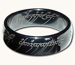 Herr der Ringe Titanring Black