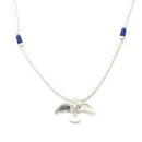 Indianerschmuck Liquidsilber Kette ETS0940Lapis