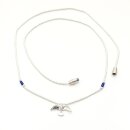 Indianerschmuck Liquidsilber Kette ETS0940Lapis