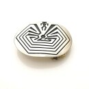 Silber Gürtelschnalle Labyrinth