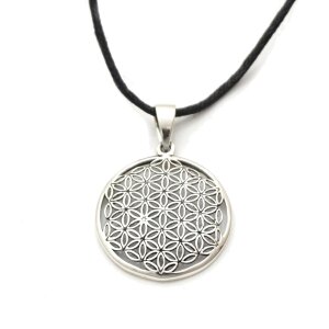 Silber Anhänger Blume des Lebens