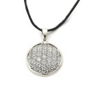 Silber Anhänger Blume des Lebens