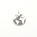 Silberschmuck Anhänger Weltkarte MXD1085
