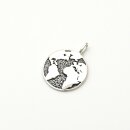 Silberschmuck Anhänger Weltkarte MXD1085