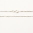 Silber Erbskette mit Karabinerverschluß